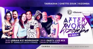 Erstes AfterWork Kizomba am 21.09. nach Sommerpause im CANOA @ Canoa Bar Heidelberg | Heidelberg | Germany