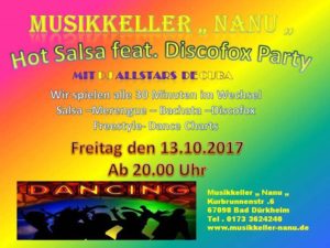 Hot Salsa Party feat Discofox Night , Bad Dürkheim ! @ Musikkeller Nanu | Bad Dürkheim | Germany