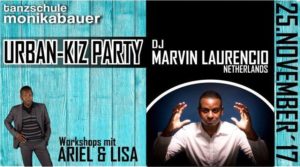 25. November DJ Marvin Laurencio UrbanKiz Party @ Tanzschule Monika Bauer | Frankfurt | Germany