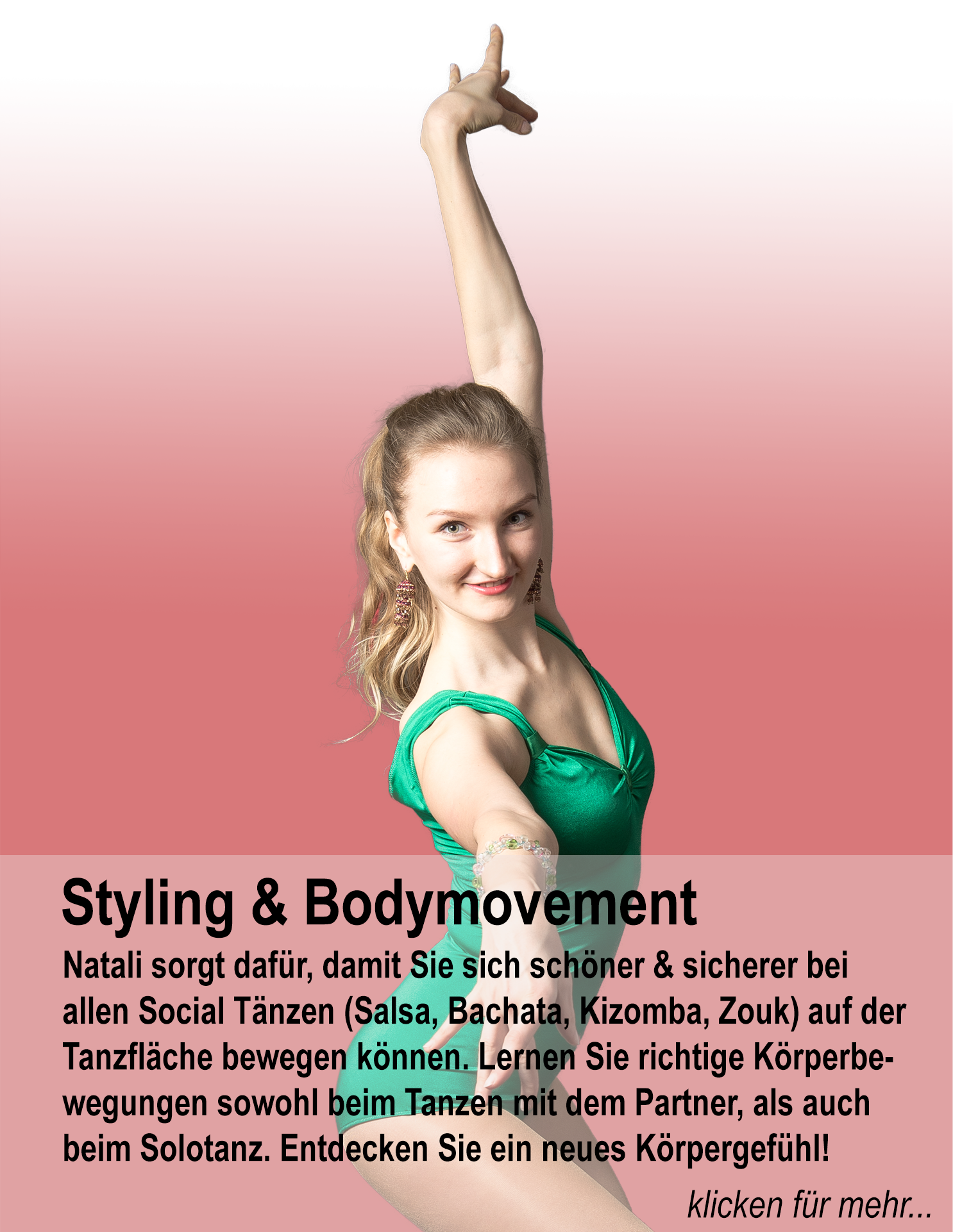Natali von LaLASalsa.de mach Styling und Bodymovement