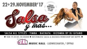 22/11 Salsa y Mas · Workshop & Party @ Musichall | Ludwigshafen am Rhein-Oppau | Germany