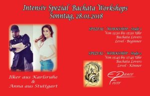 Bachata Intensiv Workshop mit Ilker & Anna, So, 28.01.2018 @ TanzFabrik EDanceFever in Dreieich | Dreieich | Germany