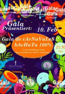 Gala de Carnavales " Bachata" @ Madame Evelyne | Heidelberg | Germany