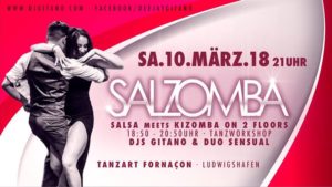 10/03 Salzomba . Salsa meets Kizomba On 2 Floors @ Tanzart Fornacon | Ludwigshafen | Germany